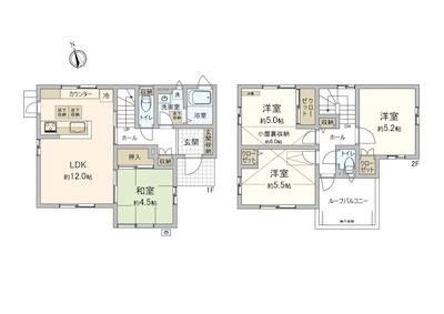旭区市沢町にある中古物件の間取り